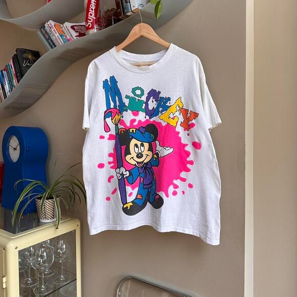Vintage Mickey Mouse Paint Splatter Shirt - Picture 1 of 6